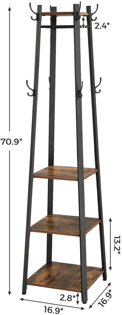 3 Shelves Coat Rack - HWLEXTRA