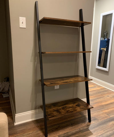 4 Tier Leaning Ladder Storage Shelf - HWLEXTRA