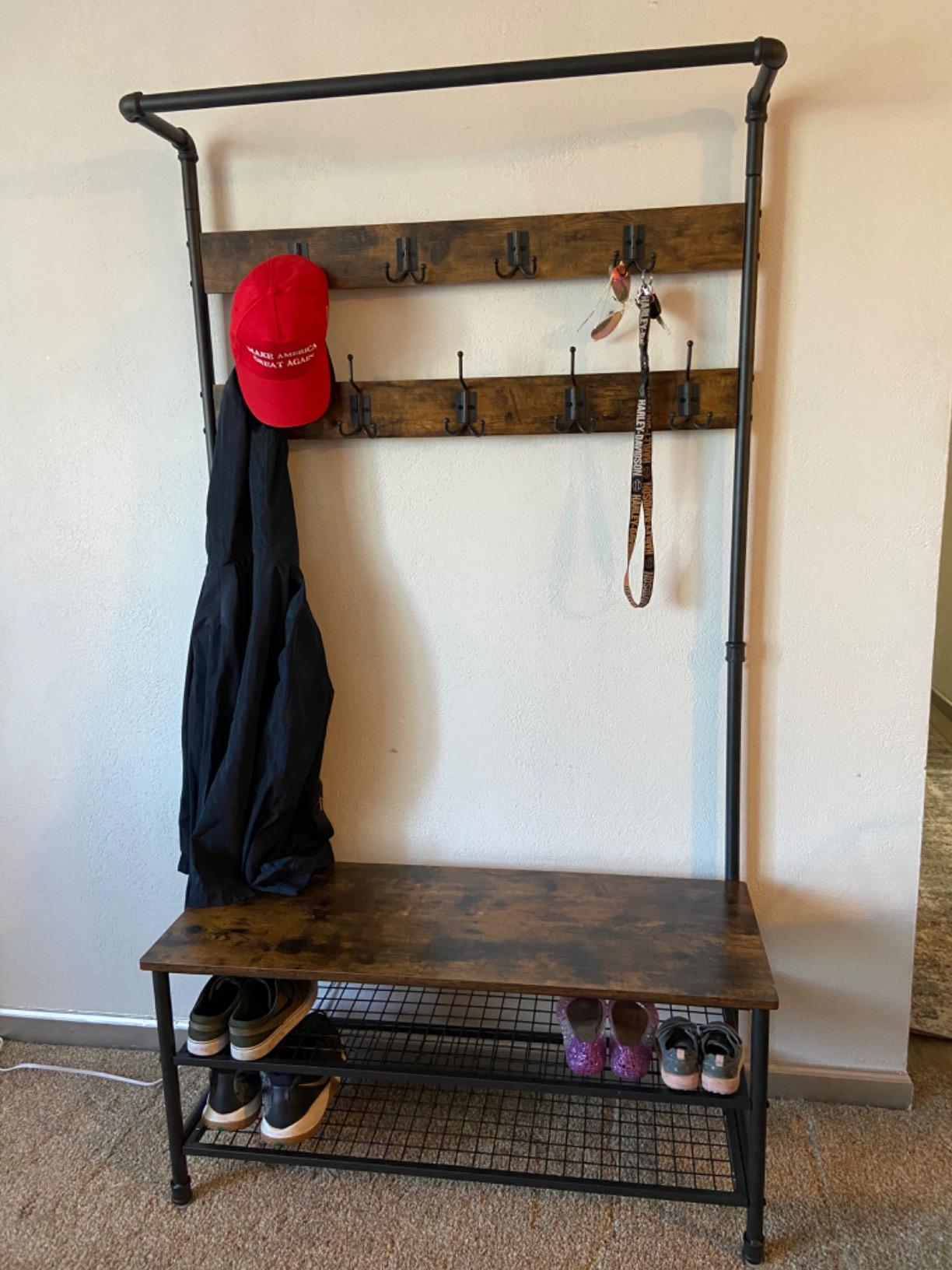 Pipe Style Hall Tree - HWLEXTRA