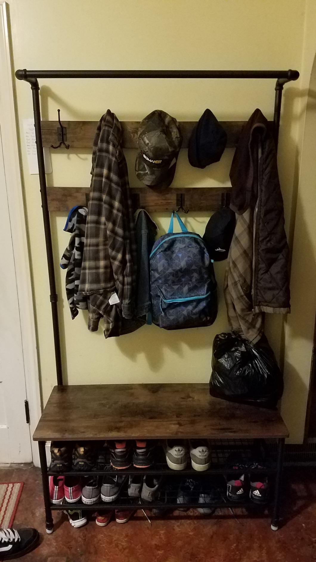 Pipe Style Hall Tree - HWLEXTRA