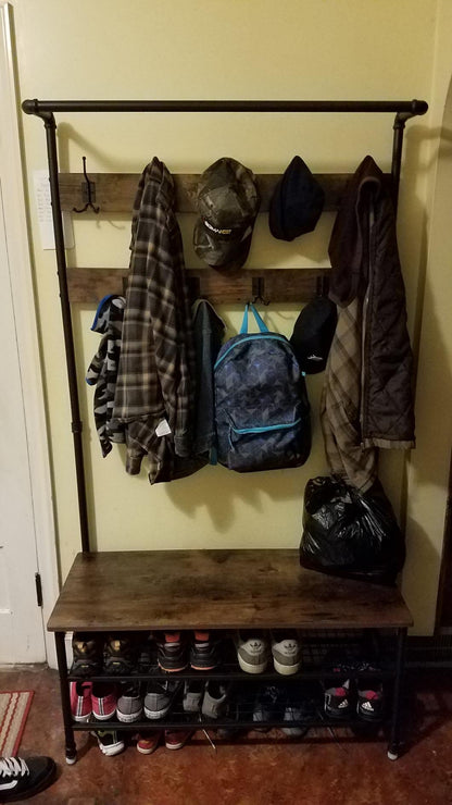 Pipe Style Hall Tree - HWLEXTRA