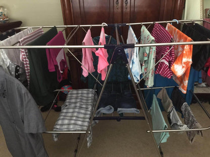 Clothes Drying Rack with Adjustable Shelves - HWLEXTRA