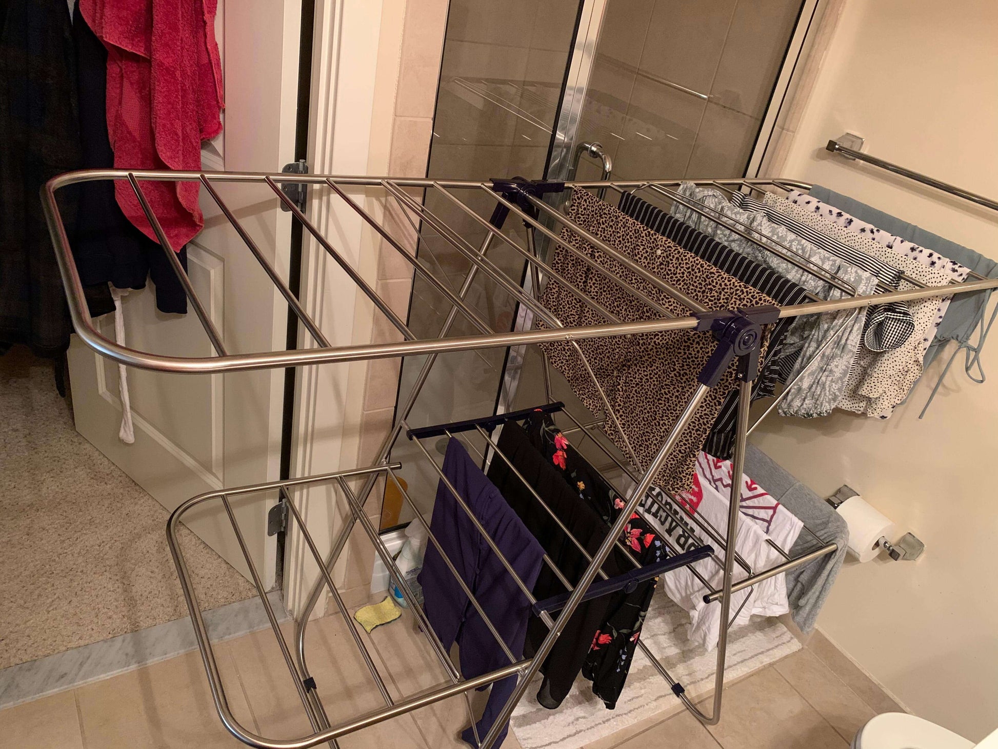 Clothes Drying Rack with Adjustable Shelves - HWLEXTRA