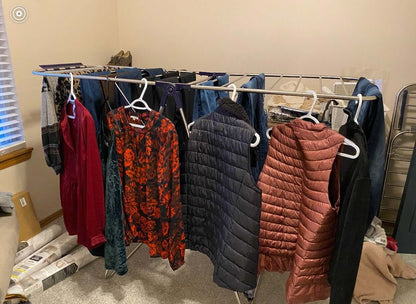 Clothes Drying Rack with Adjustable Shelves - HWLEXTRA