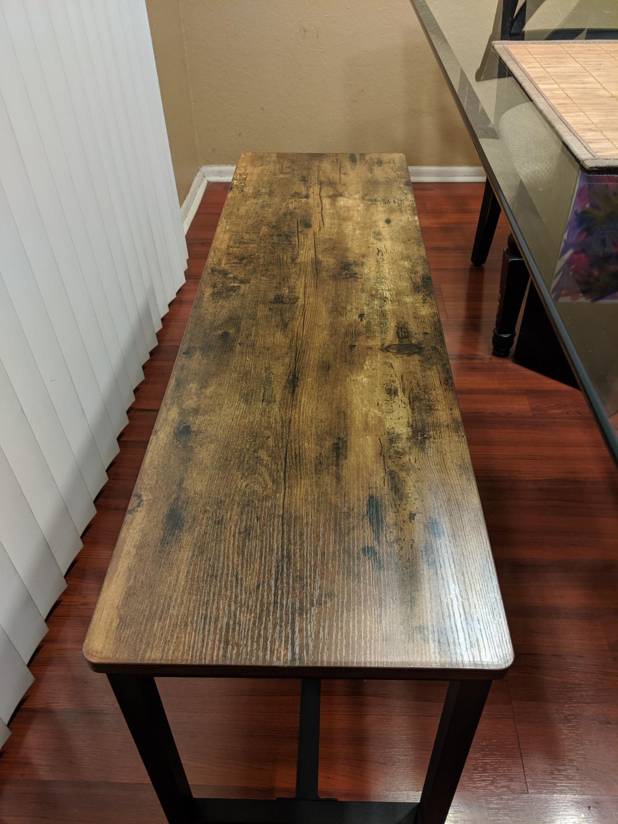 Set of 2 Dining Table Benches Rustic Brown - HWLEXTRA