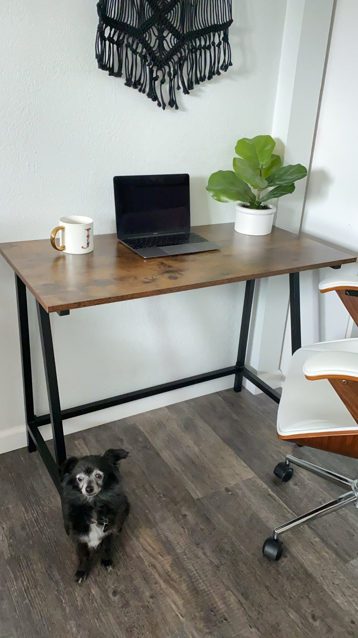 Industrial Space-saving Computer Desk - HWLEXTRA