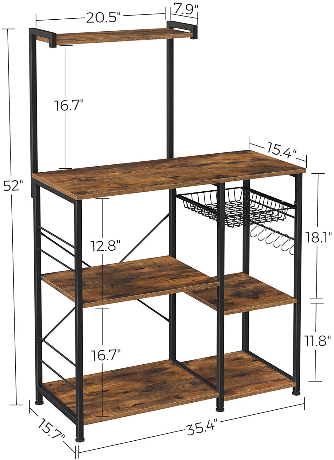 Wire Basket Kitchen Shelf - HWLEXTRA