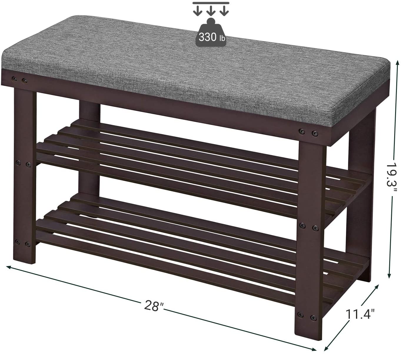 Shoe Organizer with Bench - HWLEXTRA