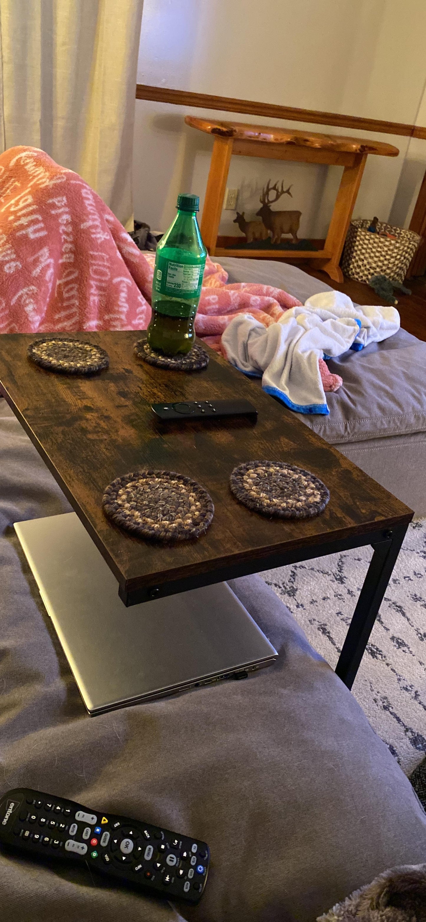 Sofa Side Table, Laptop Table, End Table - HWLEXTRA 