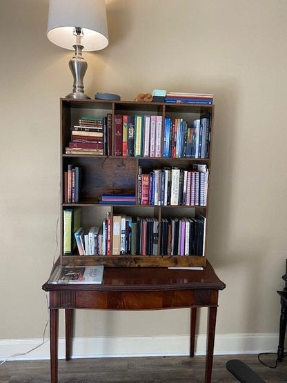 Brown Wooden Bookcase with Open Shelves - HWLEXTRA