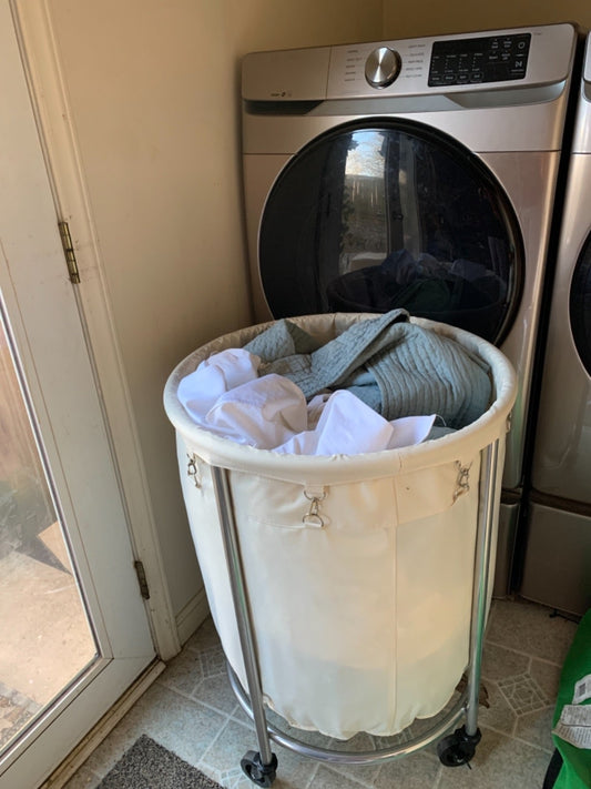 Round Laundry Cart - HWLEXTRA