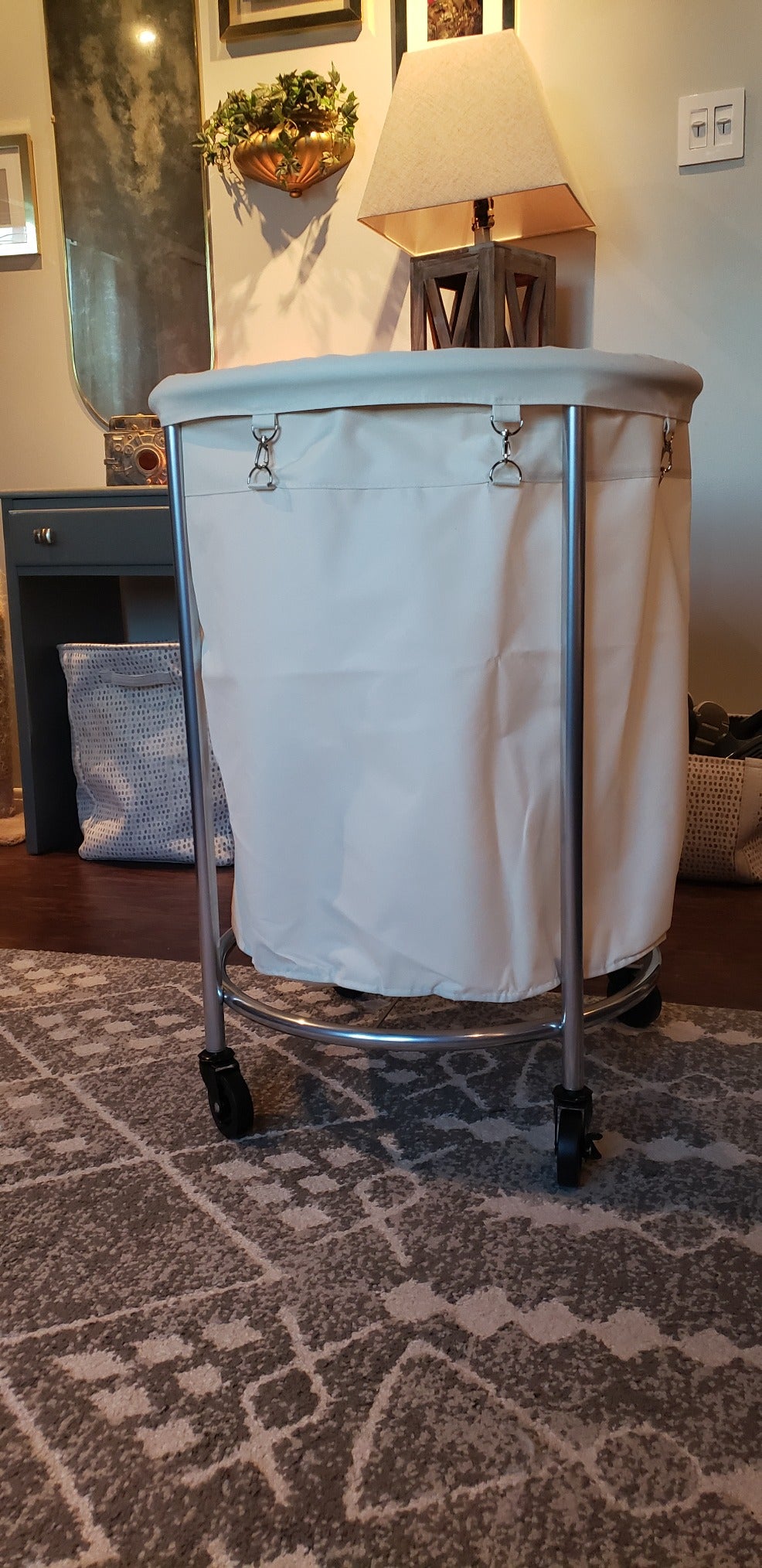 Round Laundry Cart - HWLEXTRA