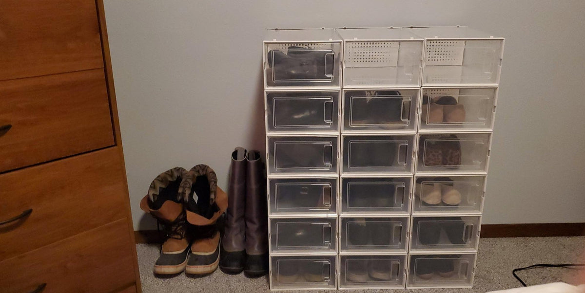 12 Stackable Shoe Boxes - HWLEXTRA