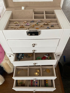 6-Tier Large Jewelry Case with Drawers - HWLEXTRA