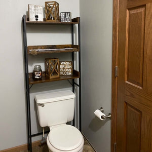 65” Tall Bathroom Storage Shelf with 3 Tiers - HWLEXTRA