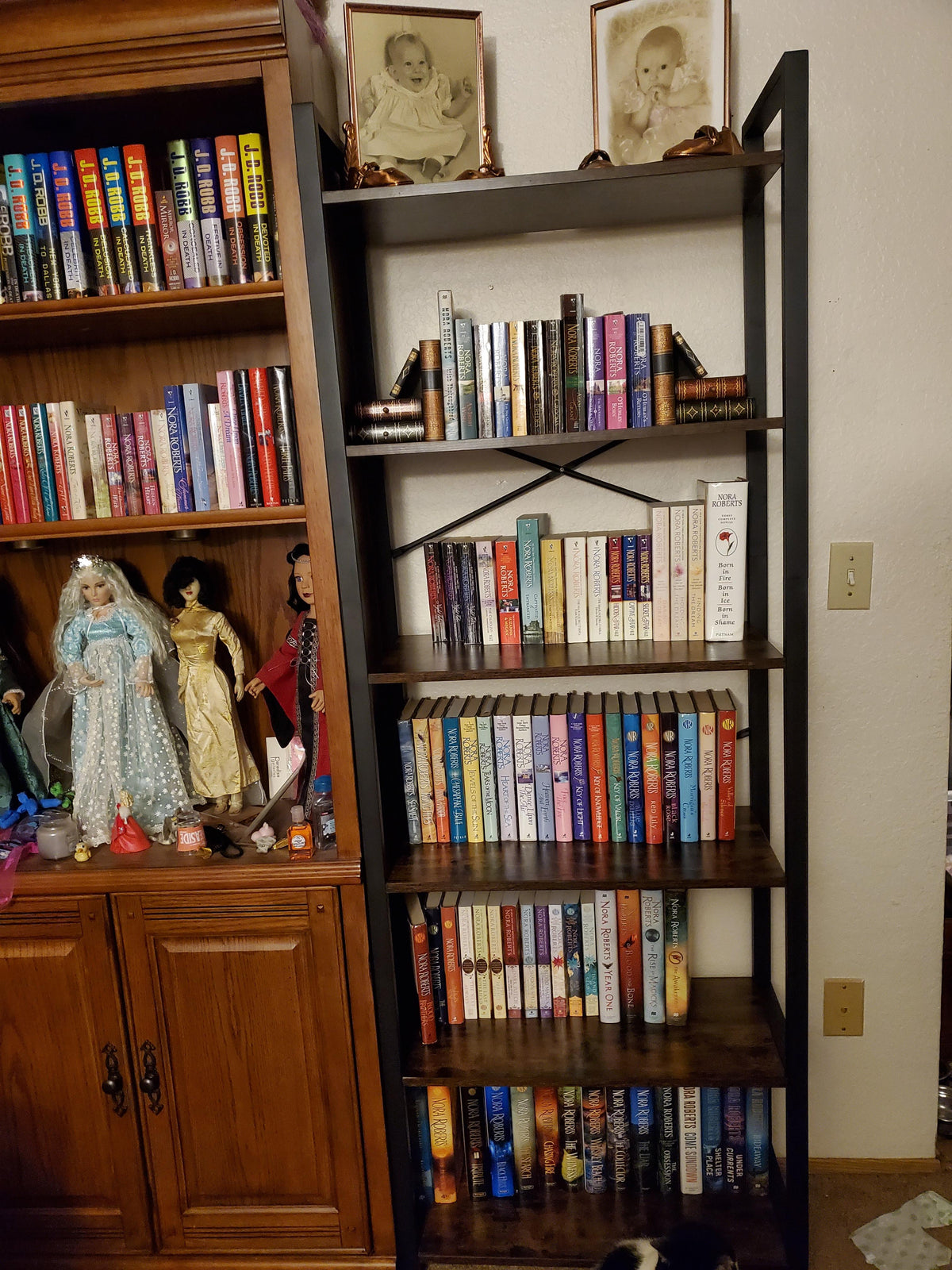 Industrial 6-Tier Bookshelf with Steel Frame - HWLEXTRA