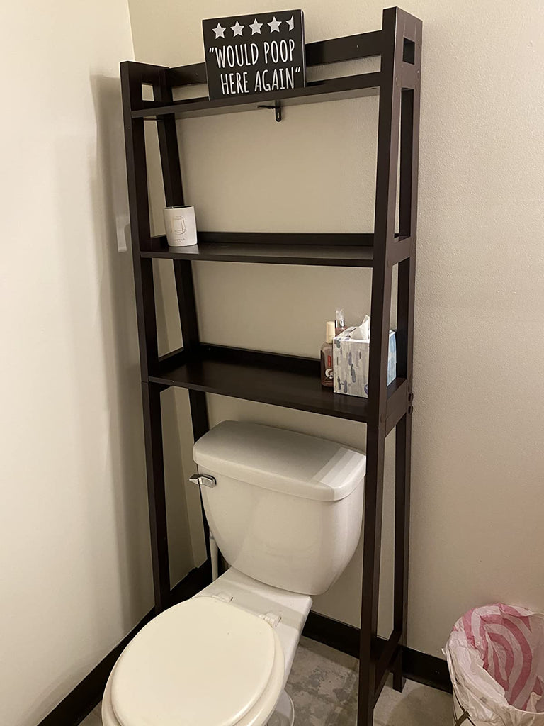 Over the toilet Storage Rack, Bathroom Space Saver Unit, 3-Tier Shelf  Organizer