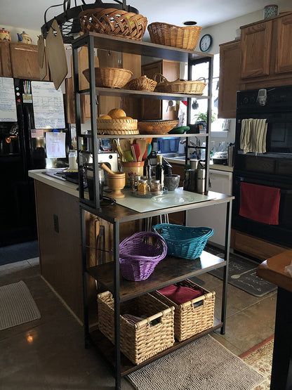 Kitchen Utility Storage Shelf | Baker's Rack | Microwave Oven Stand - HWLEXTRA 