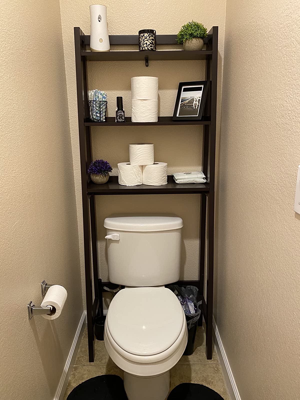 Over the toilet Storage Rack, Bathroom Space Saver Unit, 3-Tier Shelf  Organizer