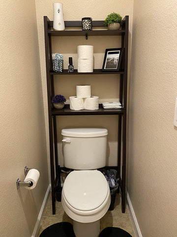 Over the toilet Storage Rack, Bathroom Space Saver Unit, 3-Tier Shelf Organizer