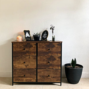 Dresser for Bedroom, Chest of Drawers, 6 Drawer Dresser