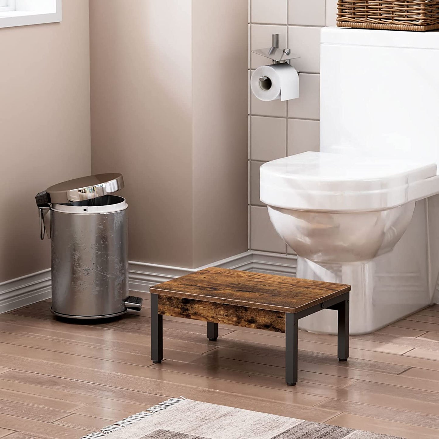 Wooden Step Stool, Kid's Step Stool for Bathroom Sink