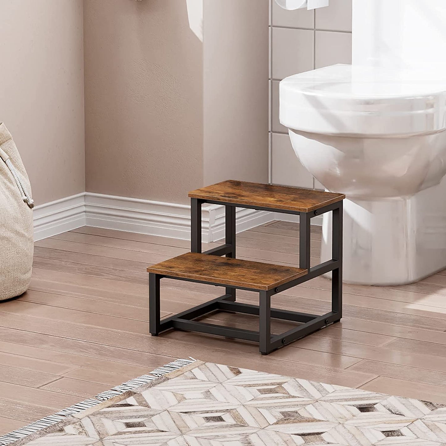 Kid's Step Stool, Toddler Step Stool, Kids Potty Training Wooden Stool