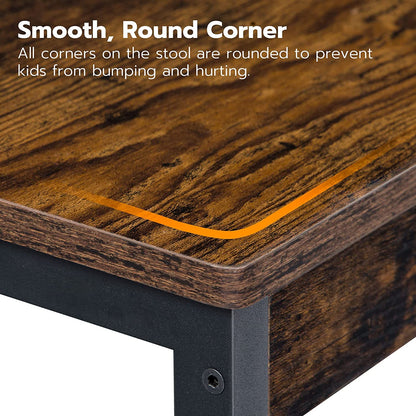 Wooden Step Stool, Kid's Step Stool for Bathroom Sink