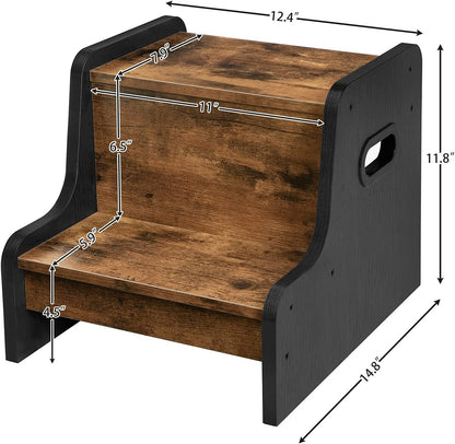 Step Stool for Kids, Two Step Toddler's Stool, Kids Potty Training Stool