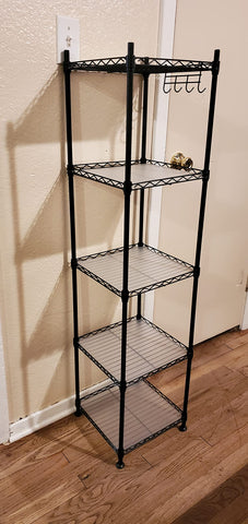 Bathroom Shelf, Storage Rack for Small Space, Total Load Capacity 220 lb - HWLEXTRA 