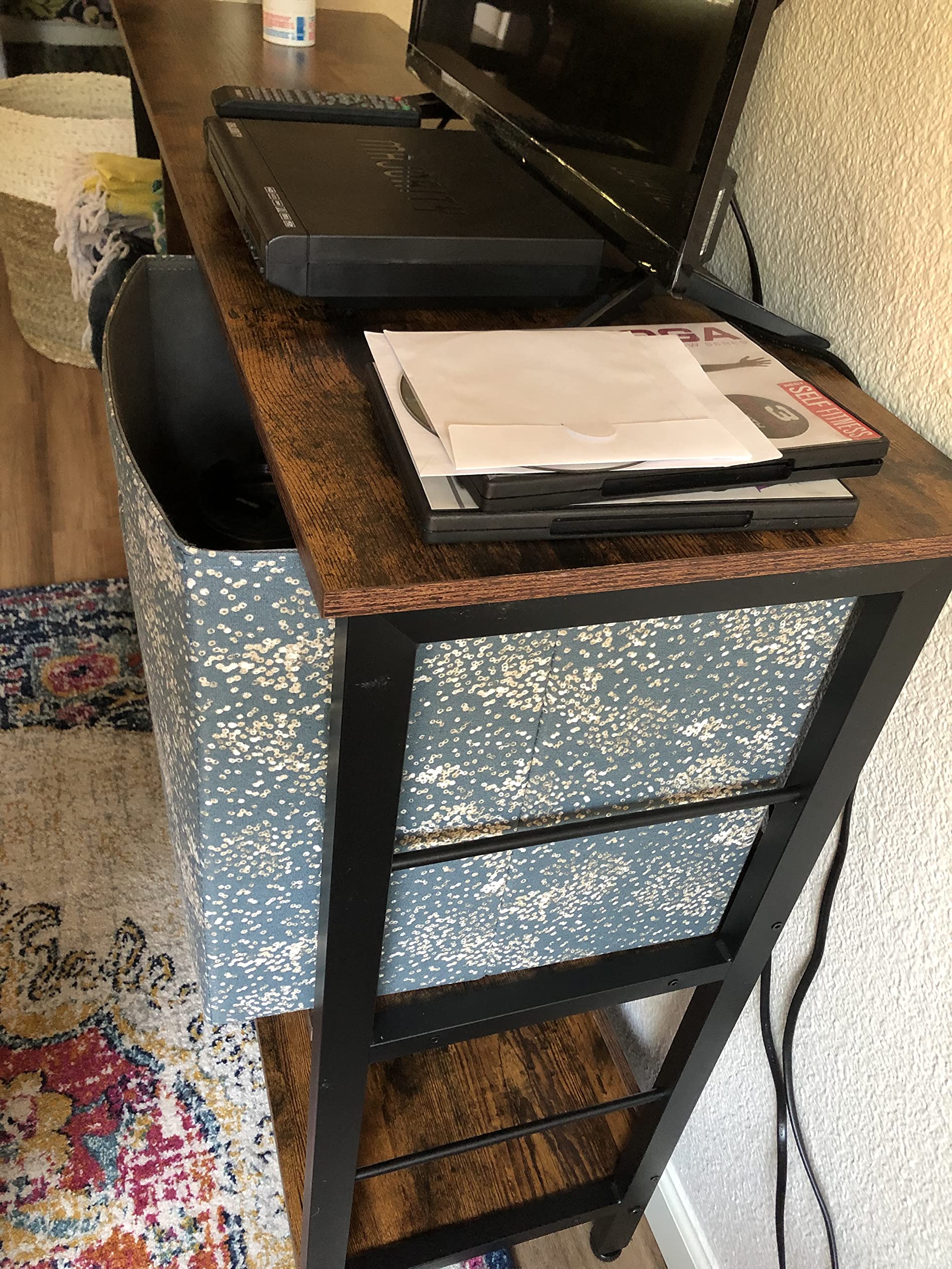 Bookshelf, Bookcase with 6 Storage Cubes, for Office - HWLEXTRA 
