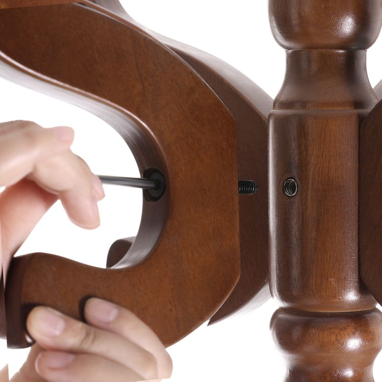 Coat Rack Free Standing with 11 Hooks, Wooden Hall Tree with Solid Rubberwood Base