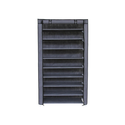 Gray Enclosed Shoe Rack - HWLEXTRA