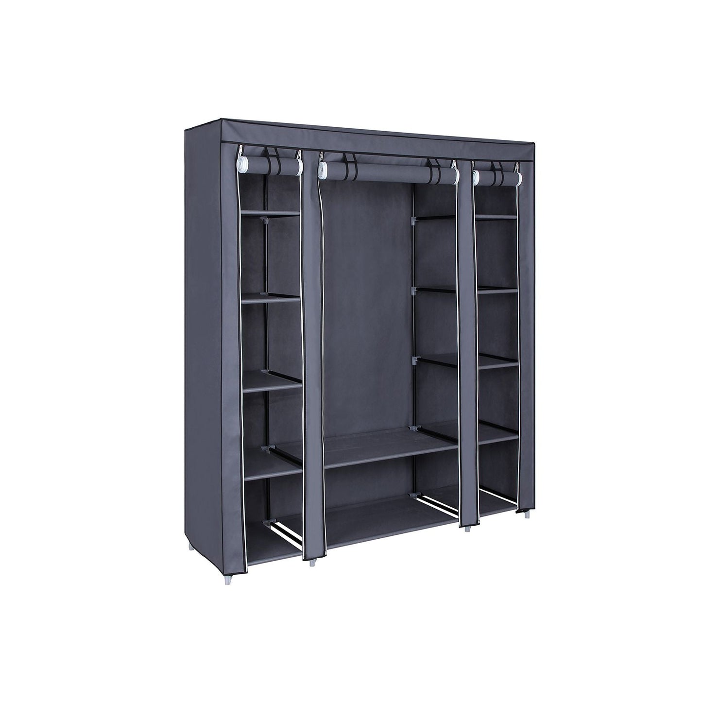Grey Portable Clothes Closet - HWLEXTRA