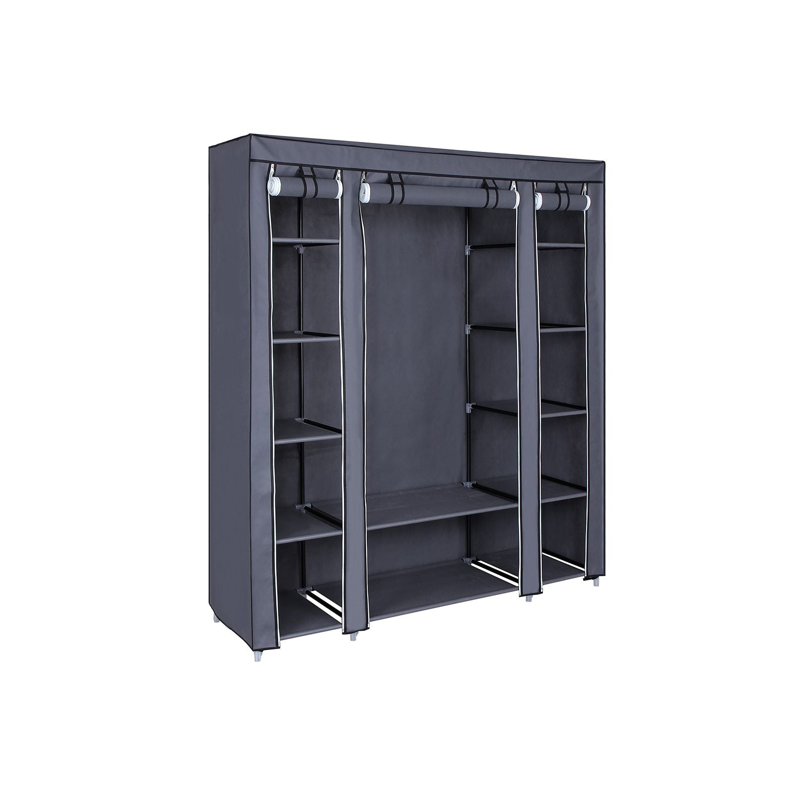 Grey Portable Clothes Closet - HWLEXTRA