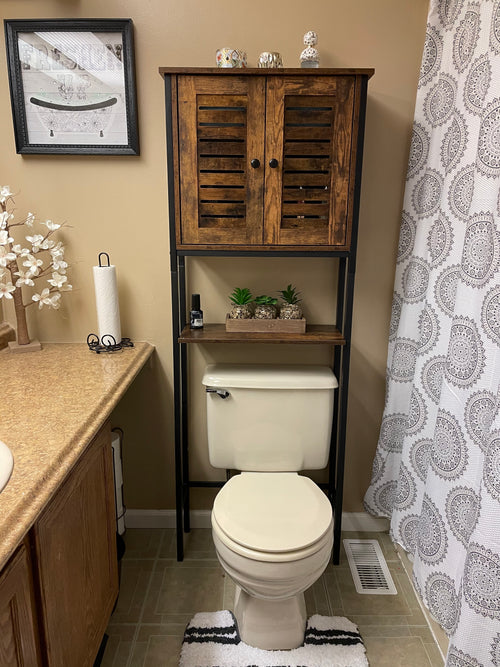 Over The Toilet Storage Cabinet, Industrial Bathroom Cabinet Over