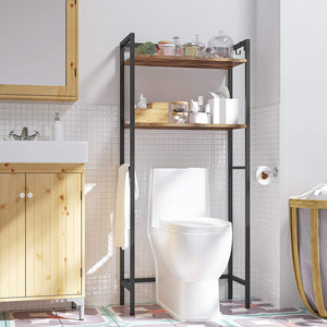 Over The Toilet Storage, Industrial Bathroom Over-The-Toilet Organizer Rack