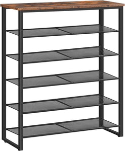Shoe Rack, 6-Tier Shoe Organizer, for 18-24 Pairs of Shoes