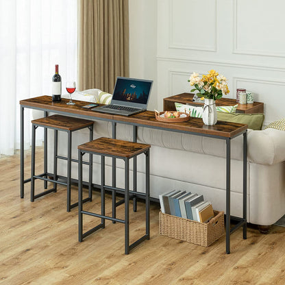 Extra Long Console Table, Narrow Entryway Table, Sofa Table Behind Couch