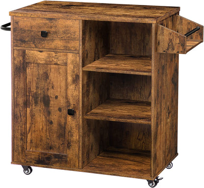 Kitchen Island, Kitchen Storage Cabinet with Drawer