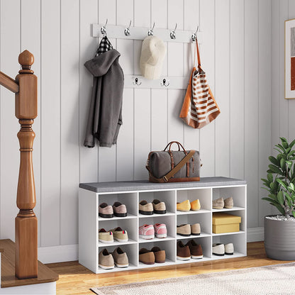 Coat Rack Shoe Bench, Storage Bench, Storage Cabinet