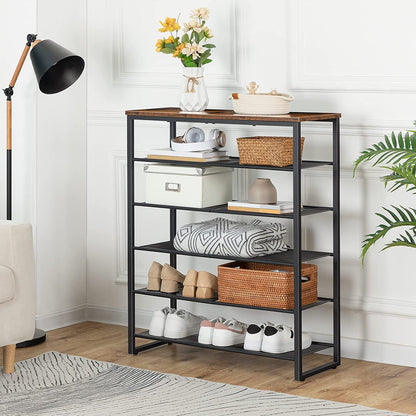 Shoe Rack, 6-Tier Shoe Organizer, for 18-24 Pairs of Shoes