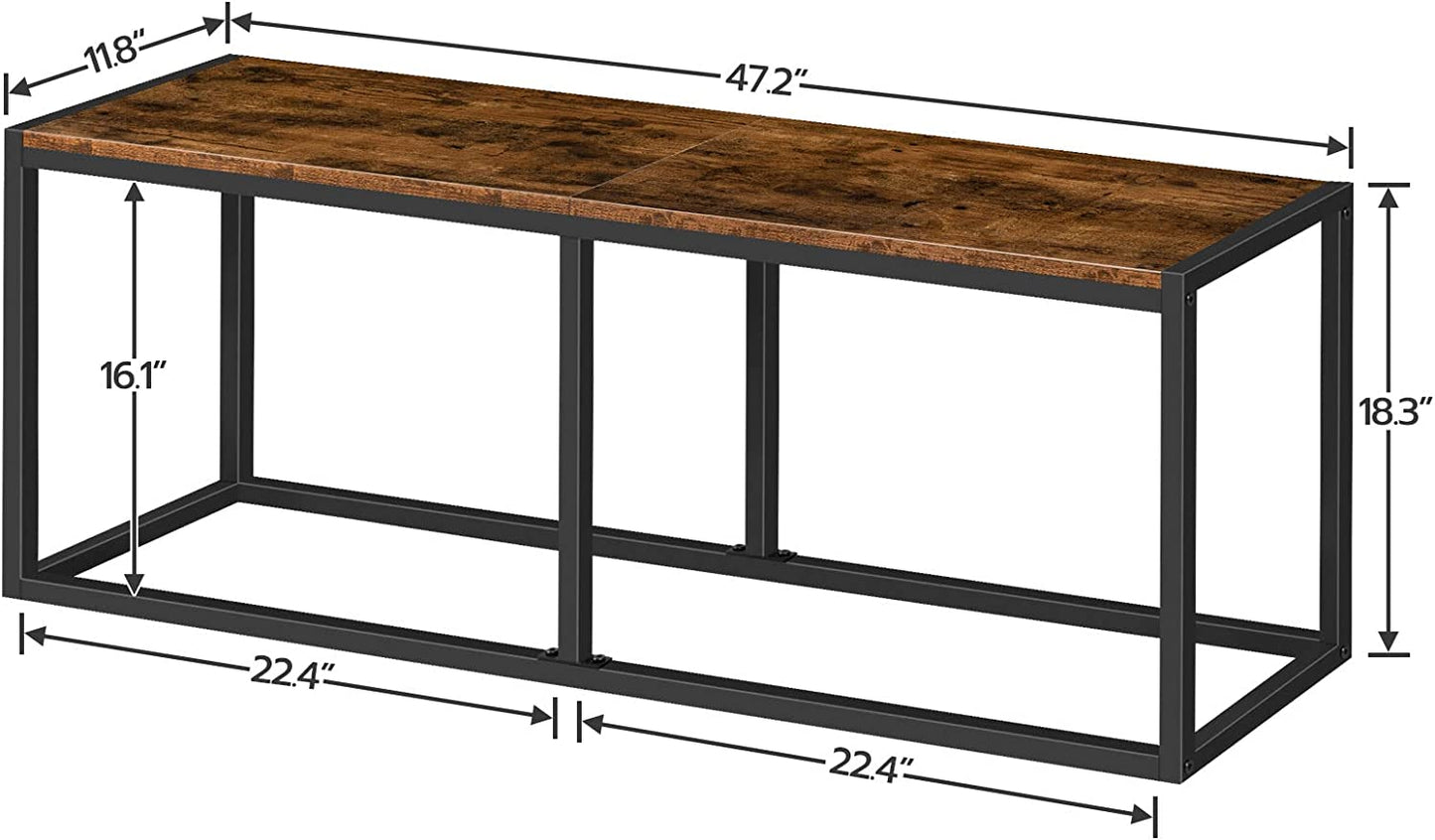 Dining Bench, Table Bench, Industrial Style Indoor Bench