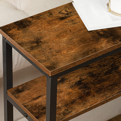 Skinny Console Table with Adjustable Shelf, Entryway Table, Narrow Sofa Table