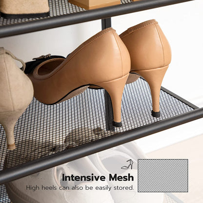 8 Tier Shoe Rack, Shoe Storage Organizer with Detachable Metal Mesh