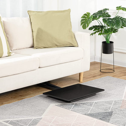 Folding TV Tray, Adjustable Height Folding TV Dinner Table, TV Tray Table with Metal Frame