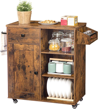 Kitchen Island, Kitchen Storage Cabinet with Drawer
