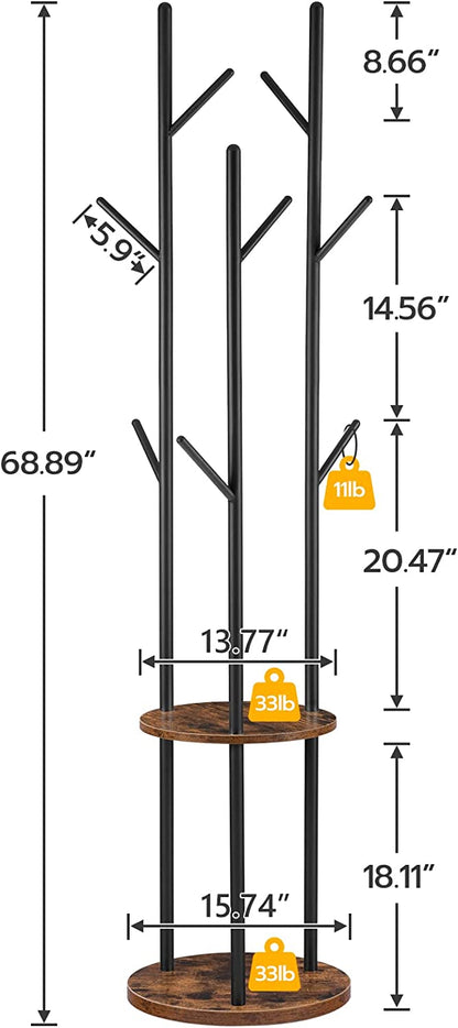 Coat Rack Freestanding, Coat Rack Stand, Hall Trees, Clothes Hanger Stand