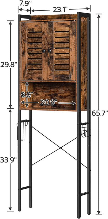 Over The Toilet Storage Cabinet, Mass-Storage Over Toilet Bathroom Organizer, Toilet Rack