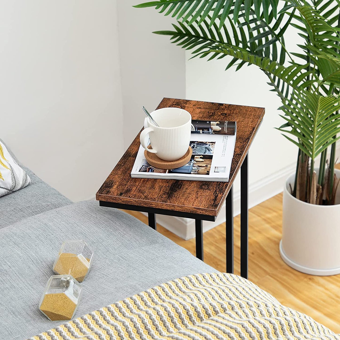 Side Table, Snack Table Heavy-Duty Sofa Side Table